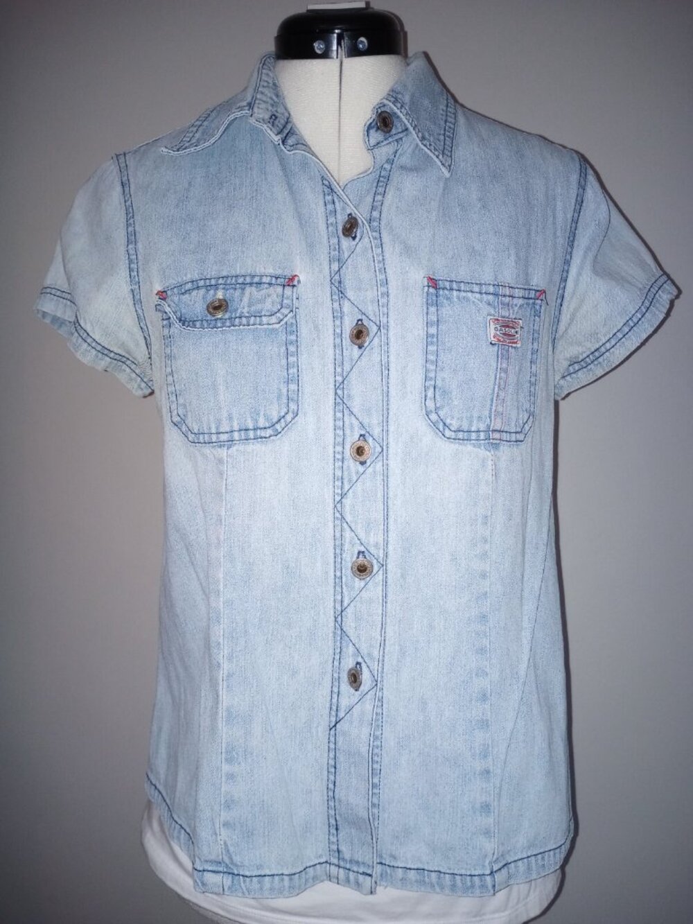 Gasoline short sleeve summer shirt size M